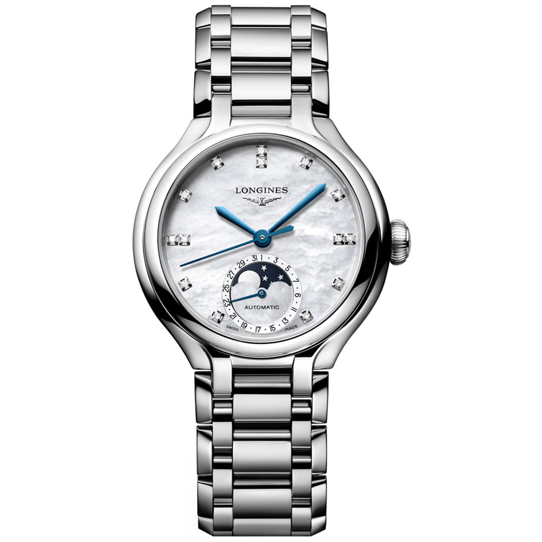 Orologio in acciaio PrimaLuna Moonphase Longines