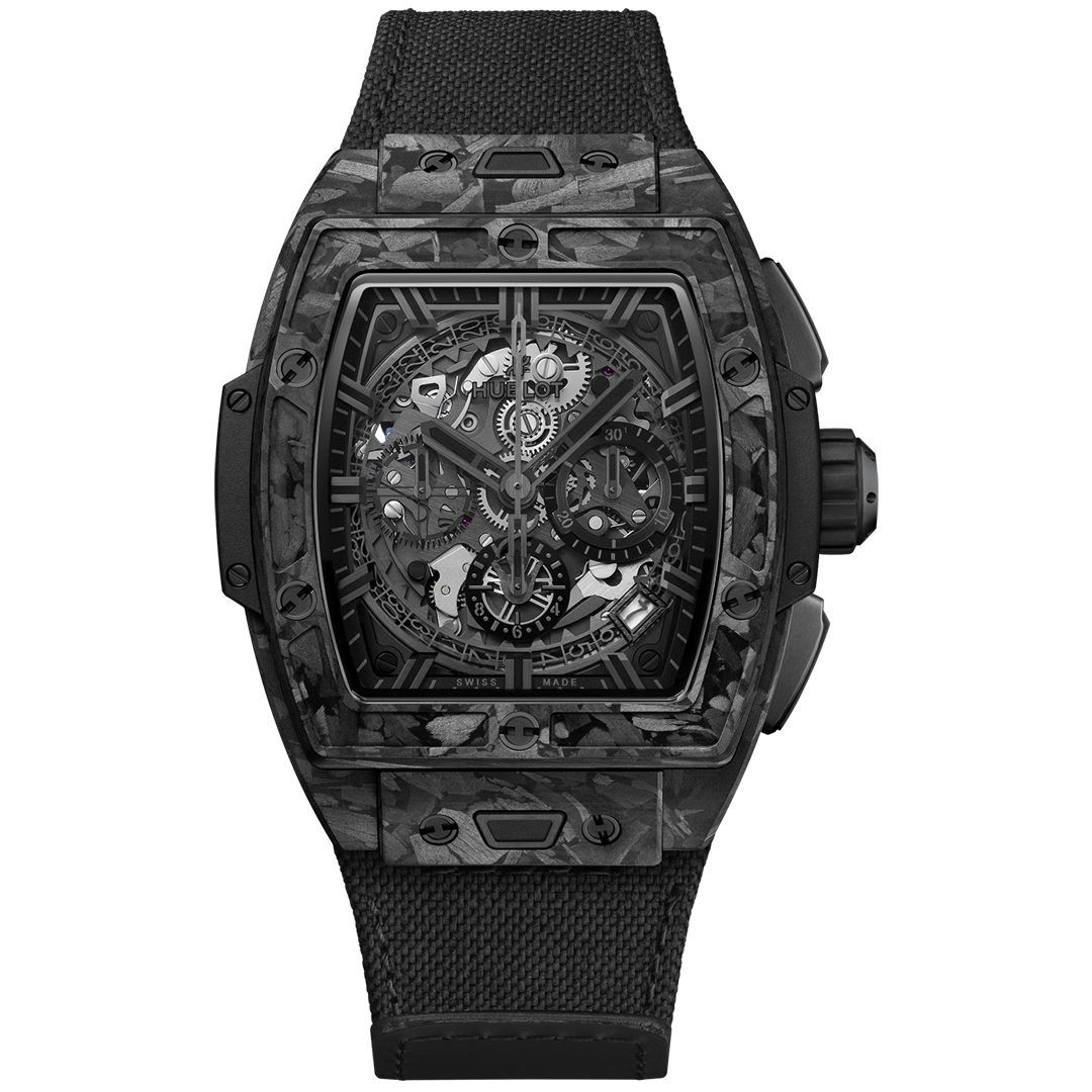 Watch in carbon Spirit of Big Bang Frosted Carbon Hublot