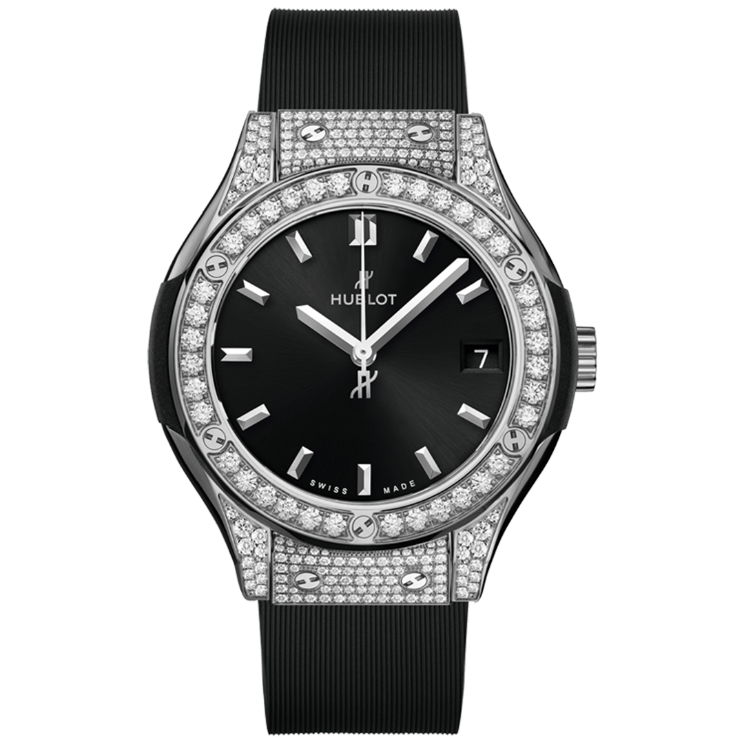 Orologio in titanio Classic Fusion Titanium Pavé Hublot