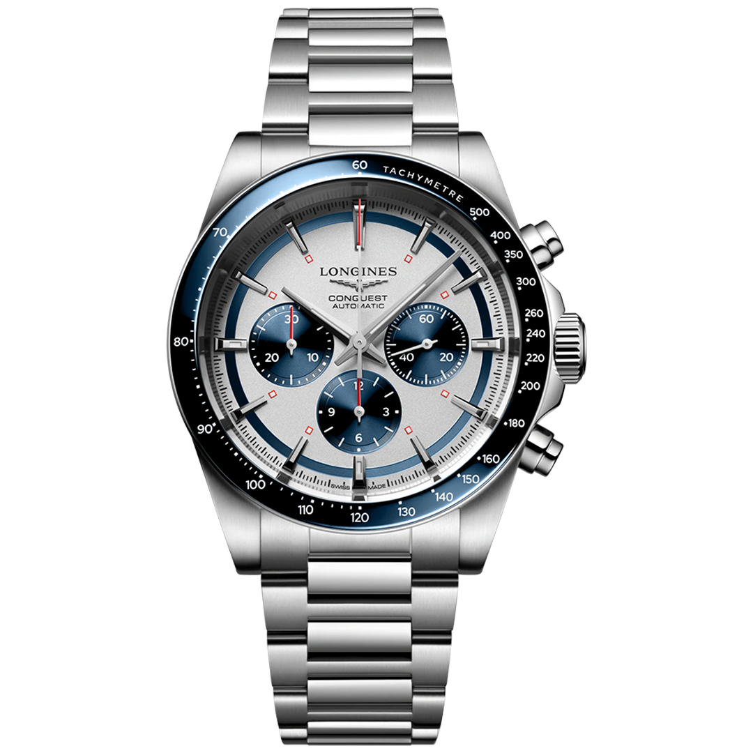 Orologio in acciaio Conquest Chronograph Longines