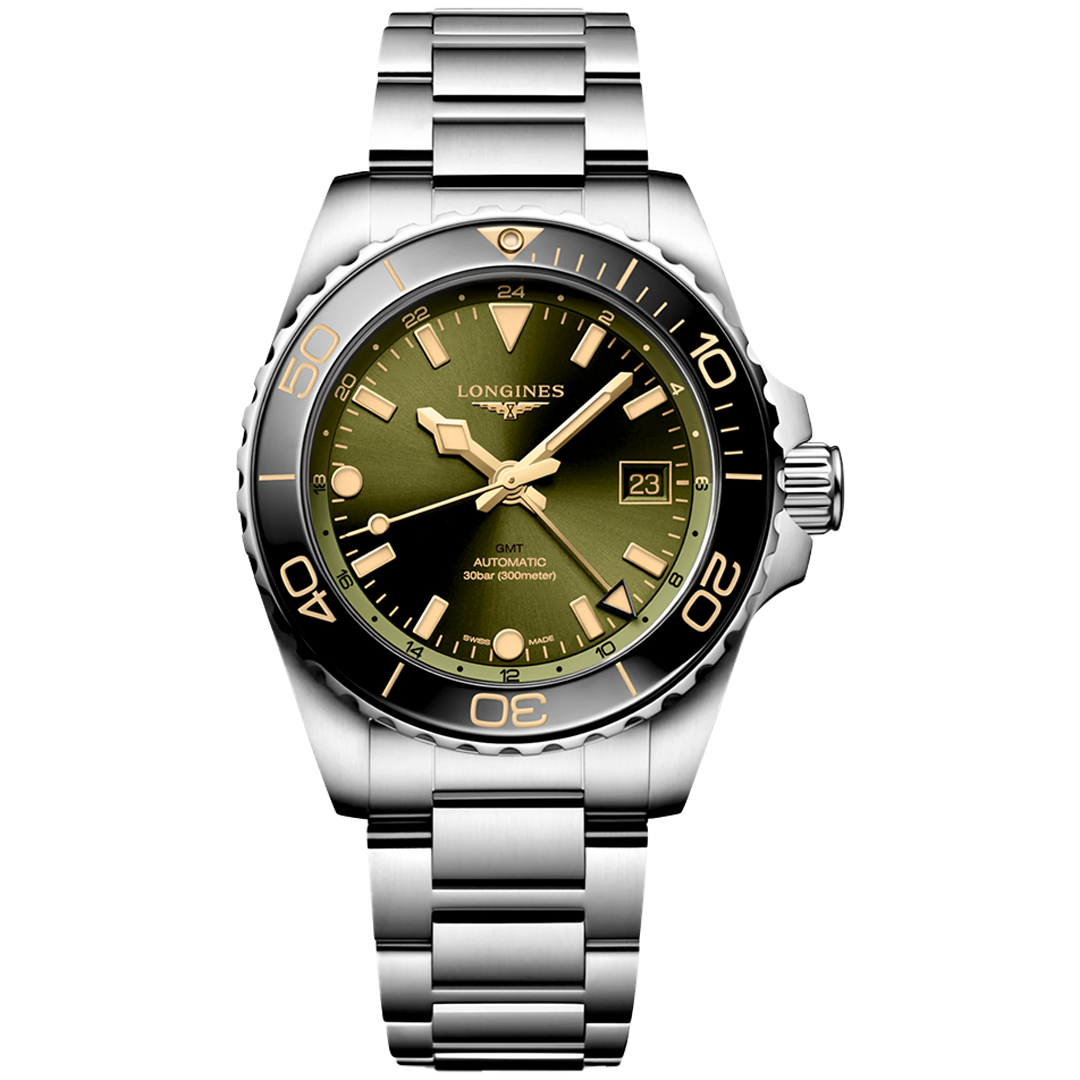 Orologio in acciaio HydroConquest GMT Longines