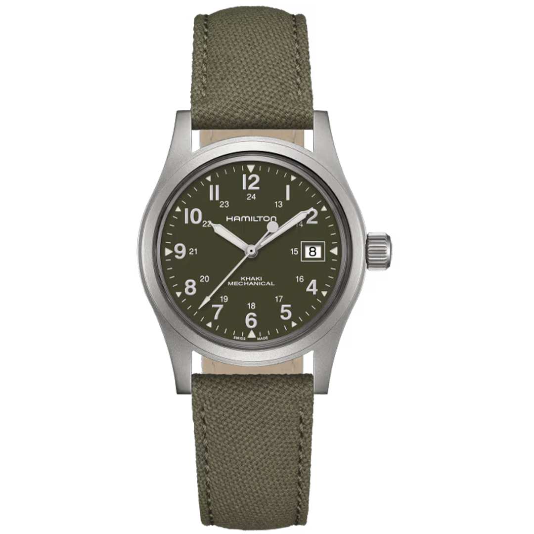 Orologio in acciaio Khaki Field Mechanical Hamilton