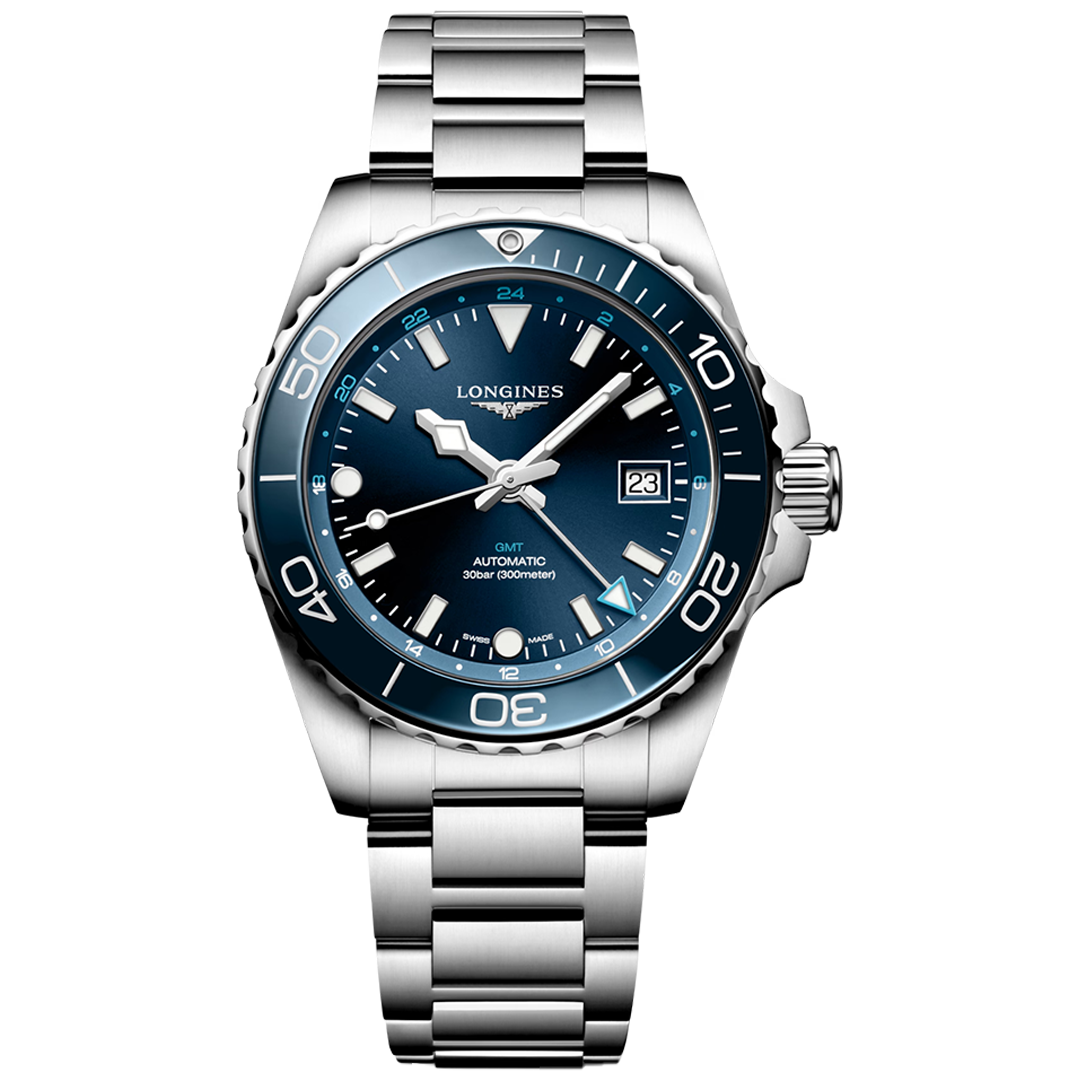 Watch in steel HydroConquest GMT Longines