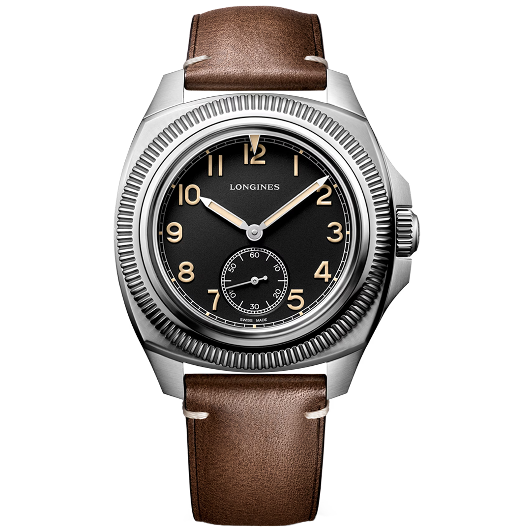 Orologio in acciaio Pilot Majetek Longines