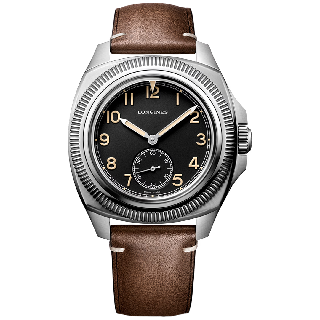 Watch in steel Pilot Majetek Longines