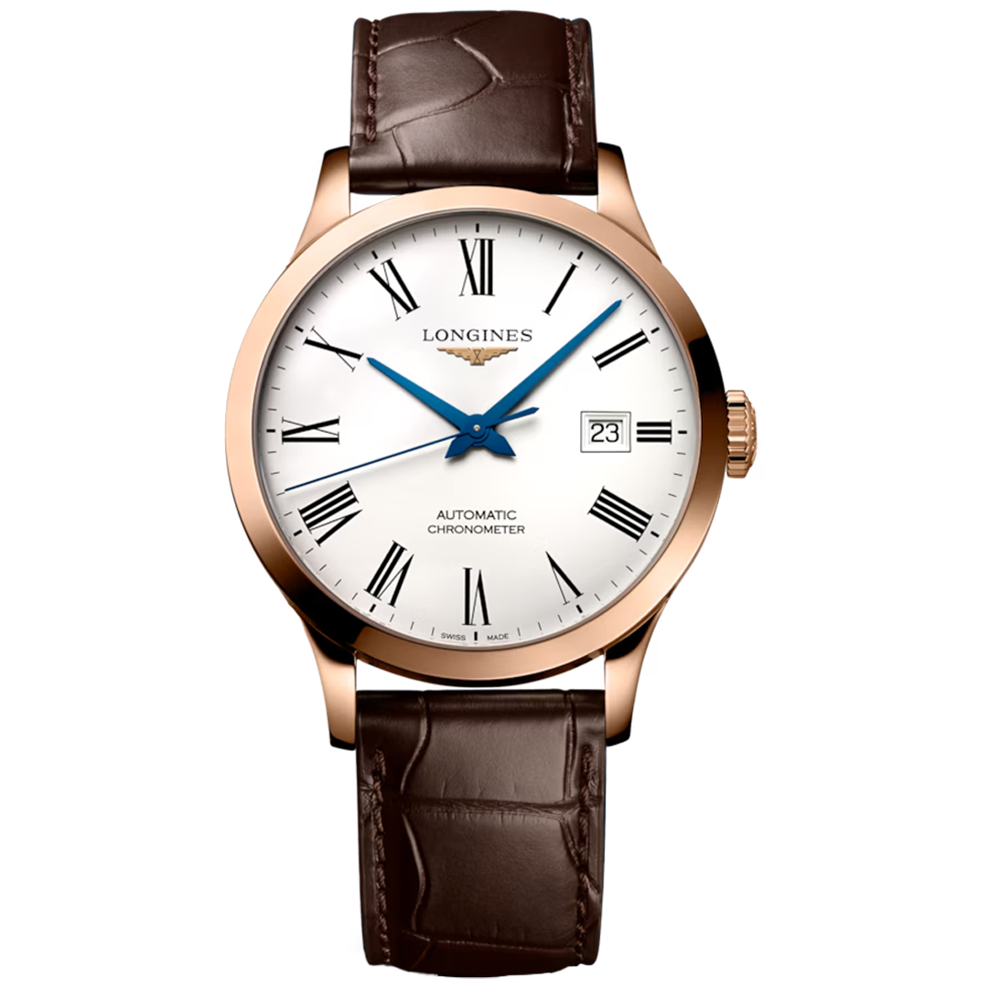 Orologio in oro rosa Record Longines