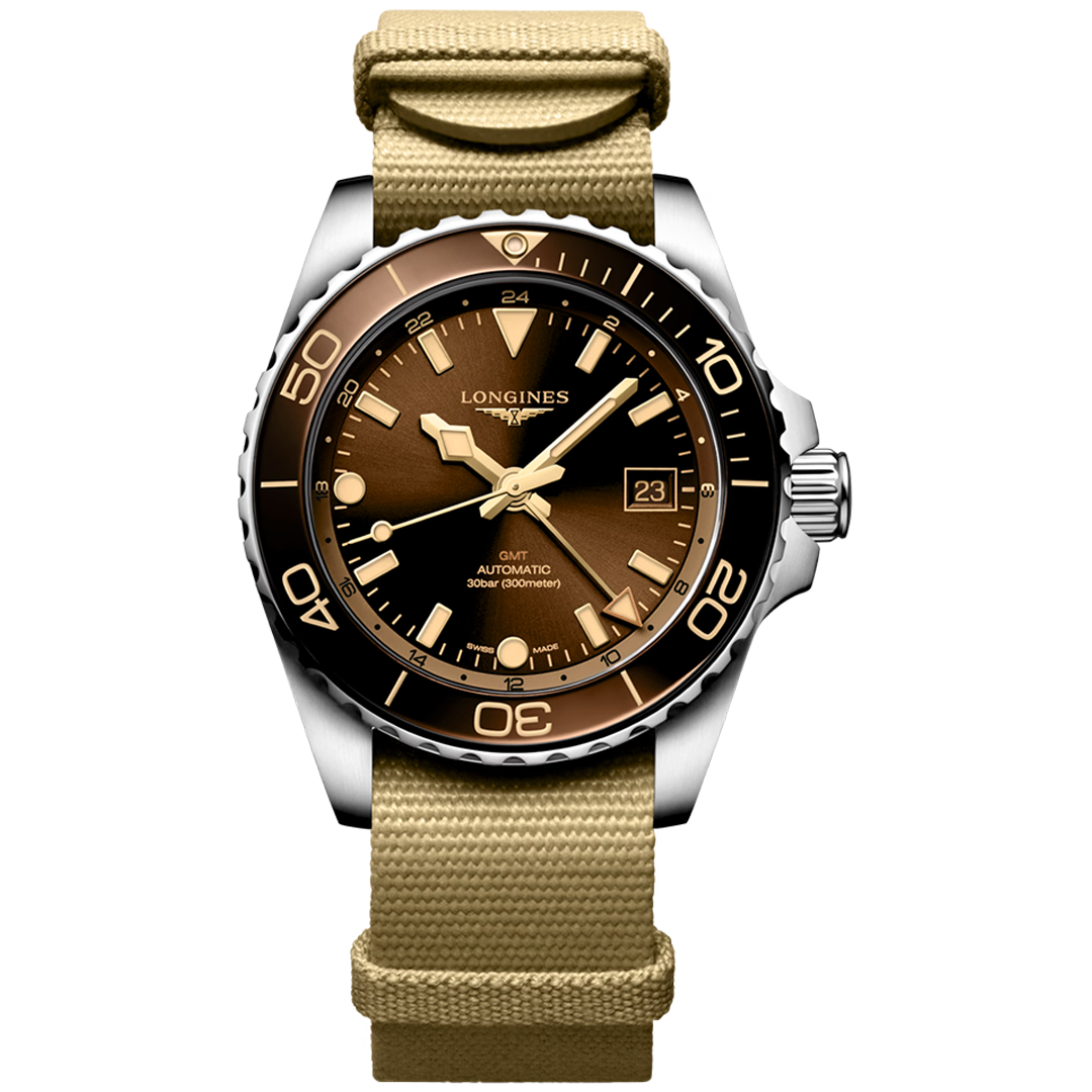 Watch in steel HydroConquest GMT Longines