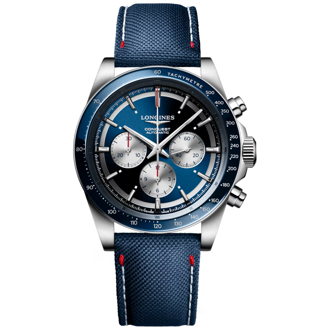 Watch in steel Conquest Marco Odermatt Longines