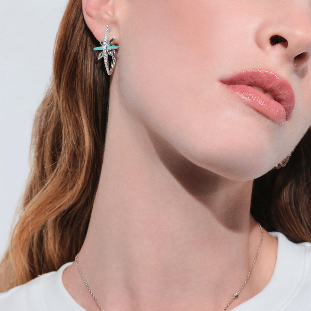 Gioiello in oro bianco Orecchini Starlight Palmiero