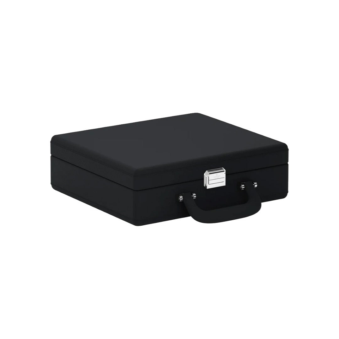 Accessorio in pelle panama Valigetta 8 Pelle Nero Intenso Scatola del tempo