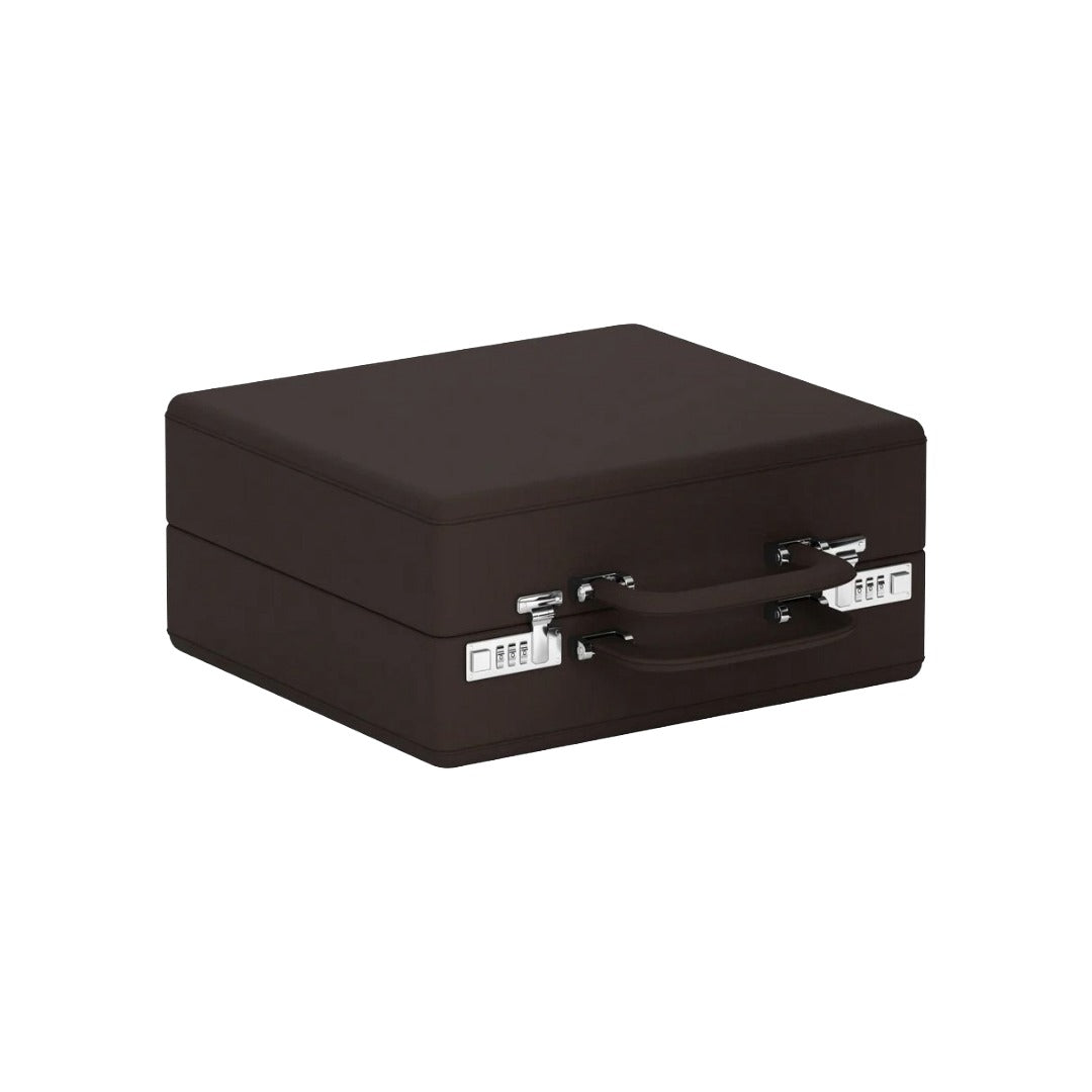 Accessorio in panama leather Valigetta 16 Chocolate Brown Leather Scatola del tempo