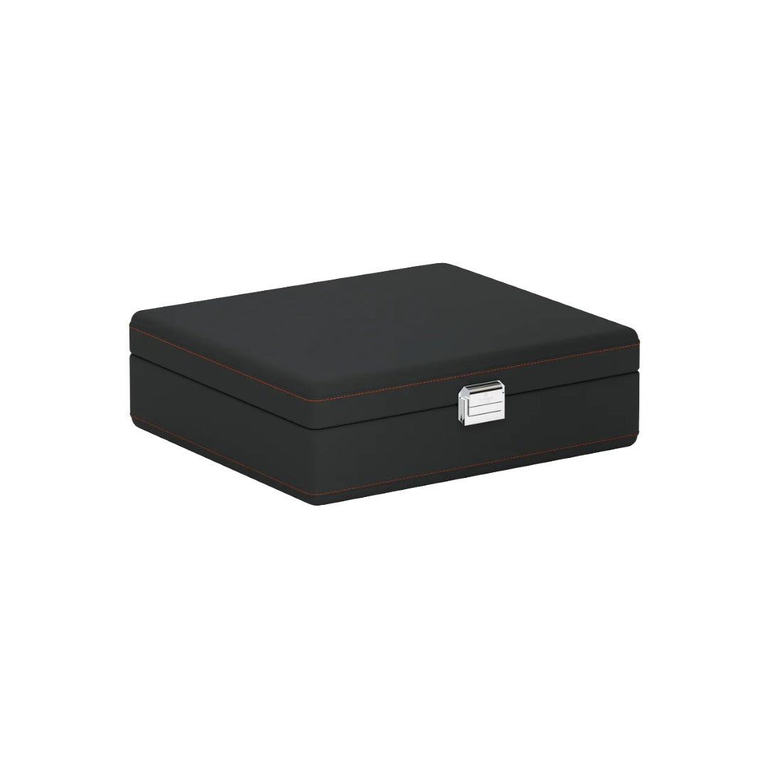 Accessorio in pelle panama Valigetta 8 Pelle grigio ardesia/arancione Scatola del tempo