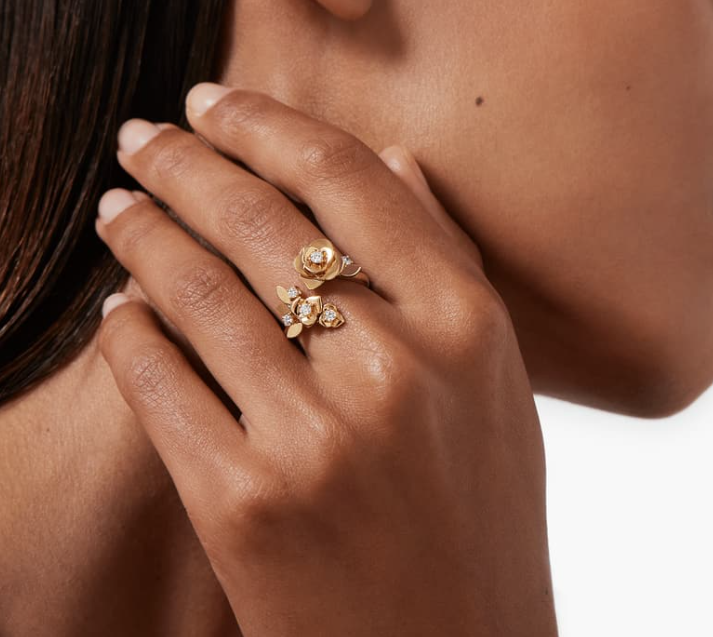 Gioiello in oro rosa Anello Rose Piaget