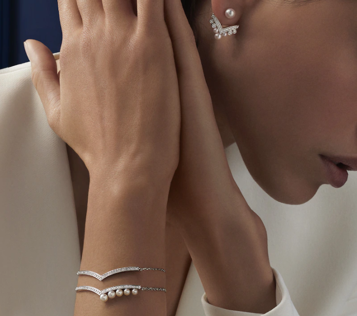 Gioiello in oro bianco Bracciale Joséphine Aigrette Impériale Chaumet