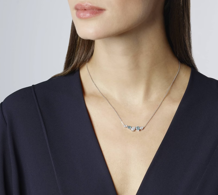 Gioiello in white gold Joséphine Ronde d'Aigrettes Necklace Chaumet