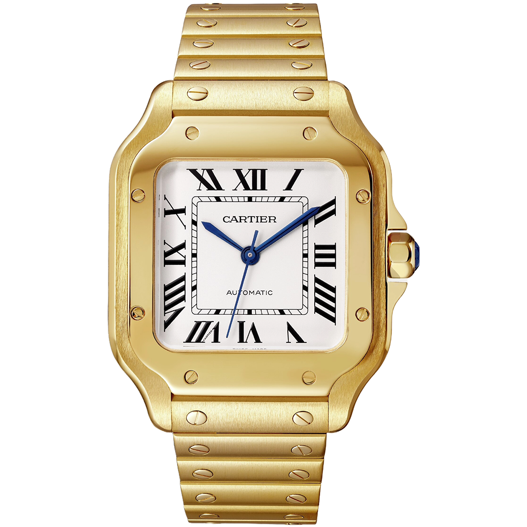 Orologio in oro giallo Santos de Cartier Cartier