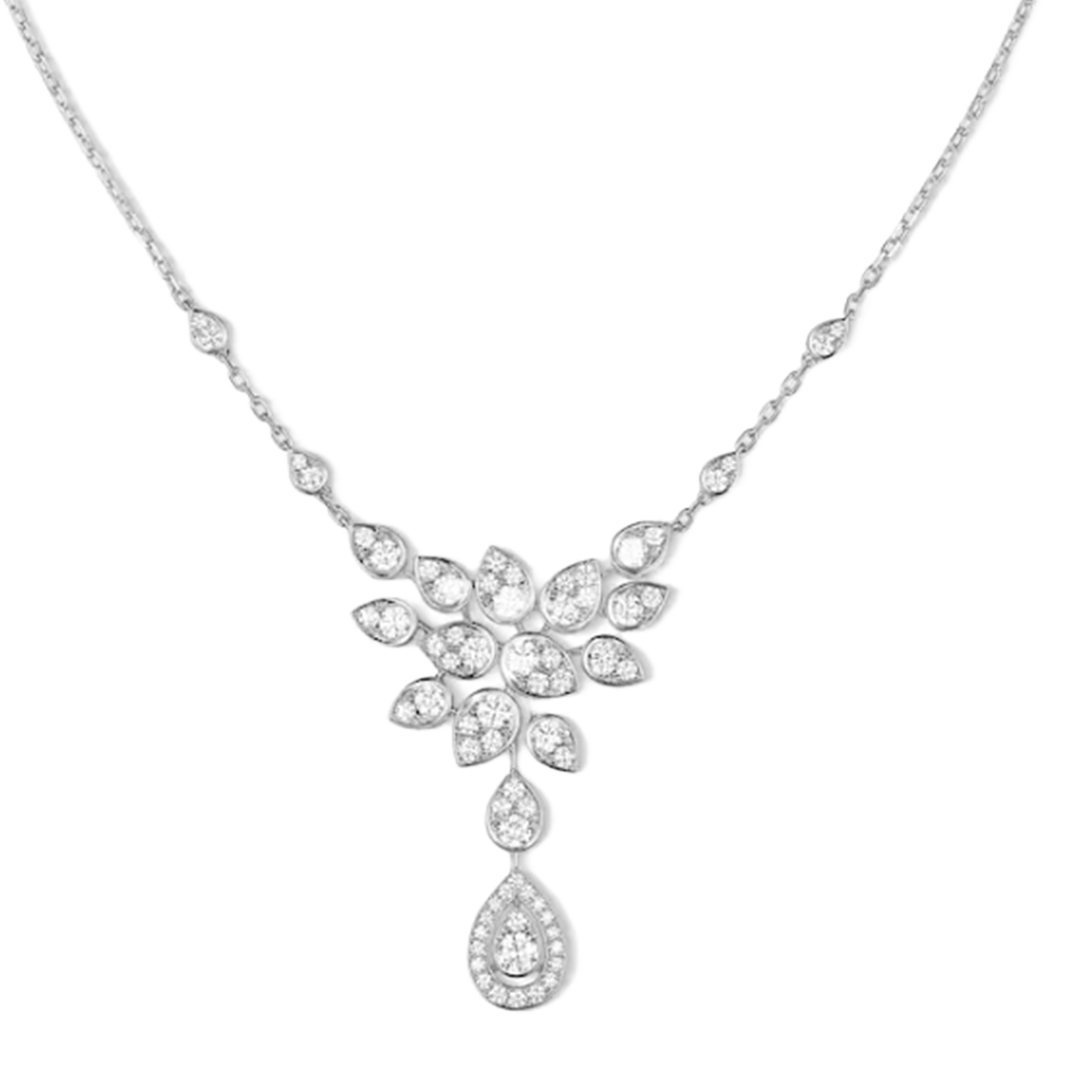 Gioiello in white gold Joséphine Aigrette Impériale necklace Chaumet