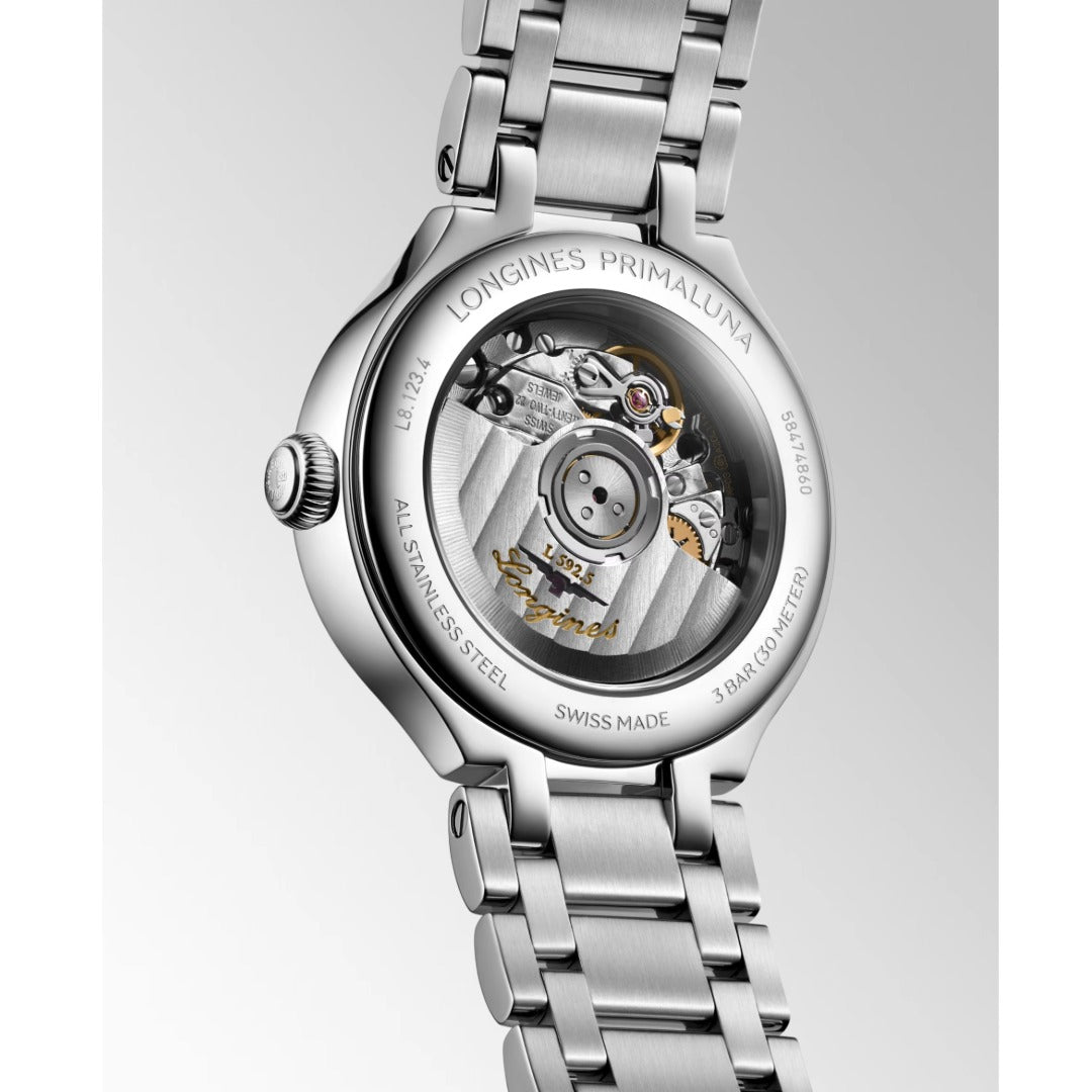 Watch in steel Primaluna Longines
