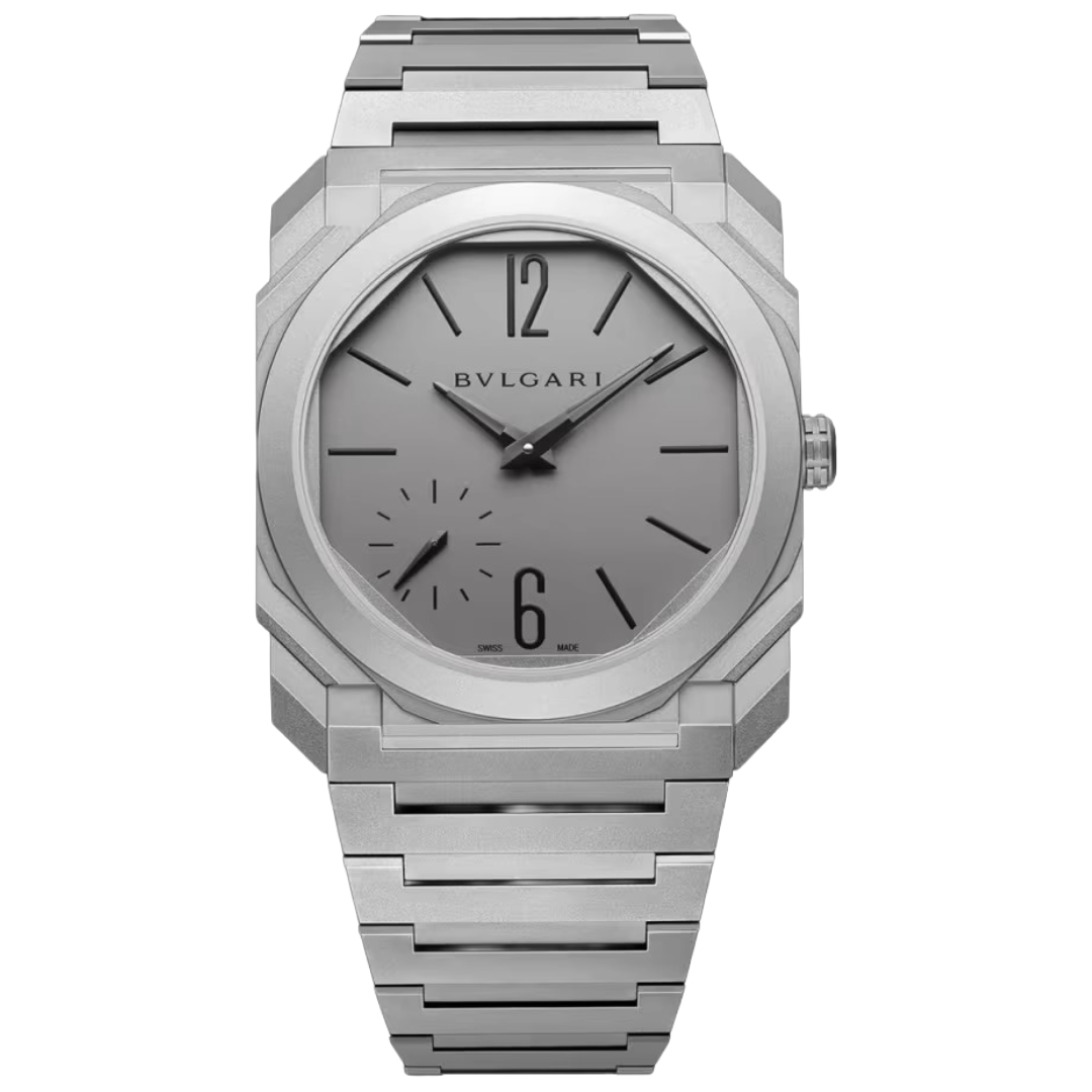 Watch in titanium Octo Finissimo Bulgari