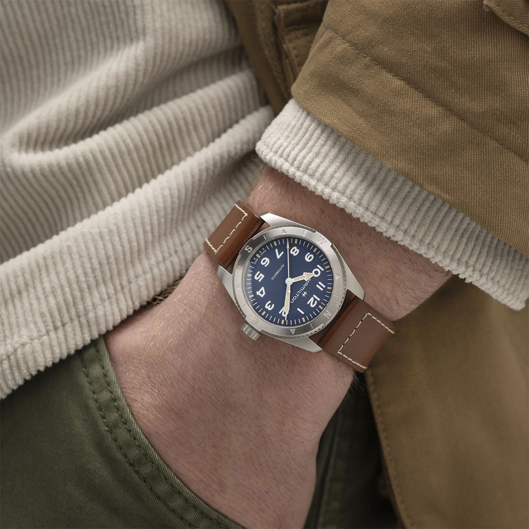 Orologio in acciaio Khaki Field Expedition Auto Hamilton