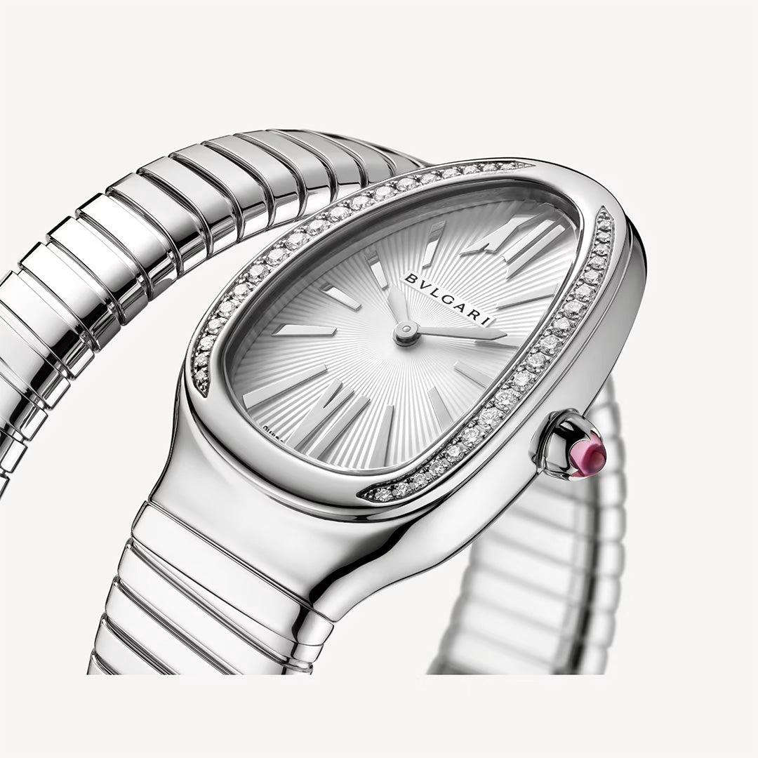 Orologio in acciaio Serpenti Tubogas Bulgari