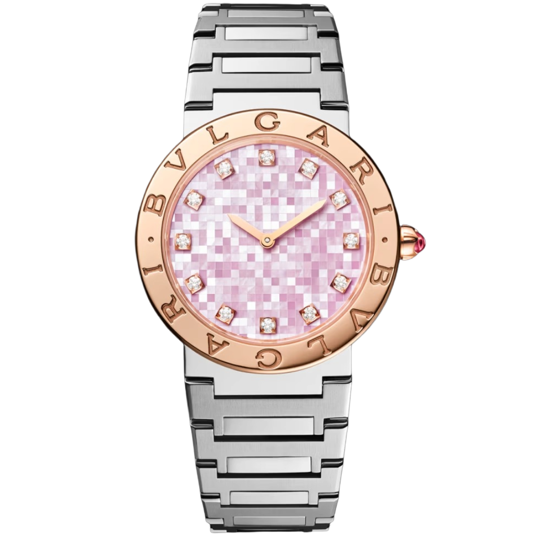 Orologio in acciaio e oro rosa Bvlgari Bvlgari Bulgari