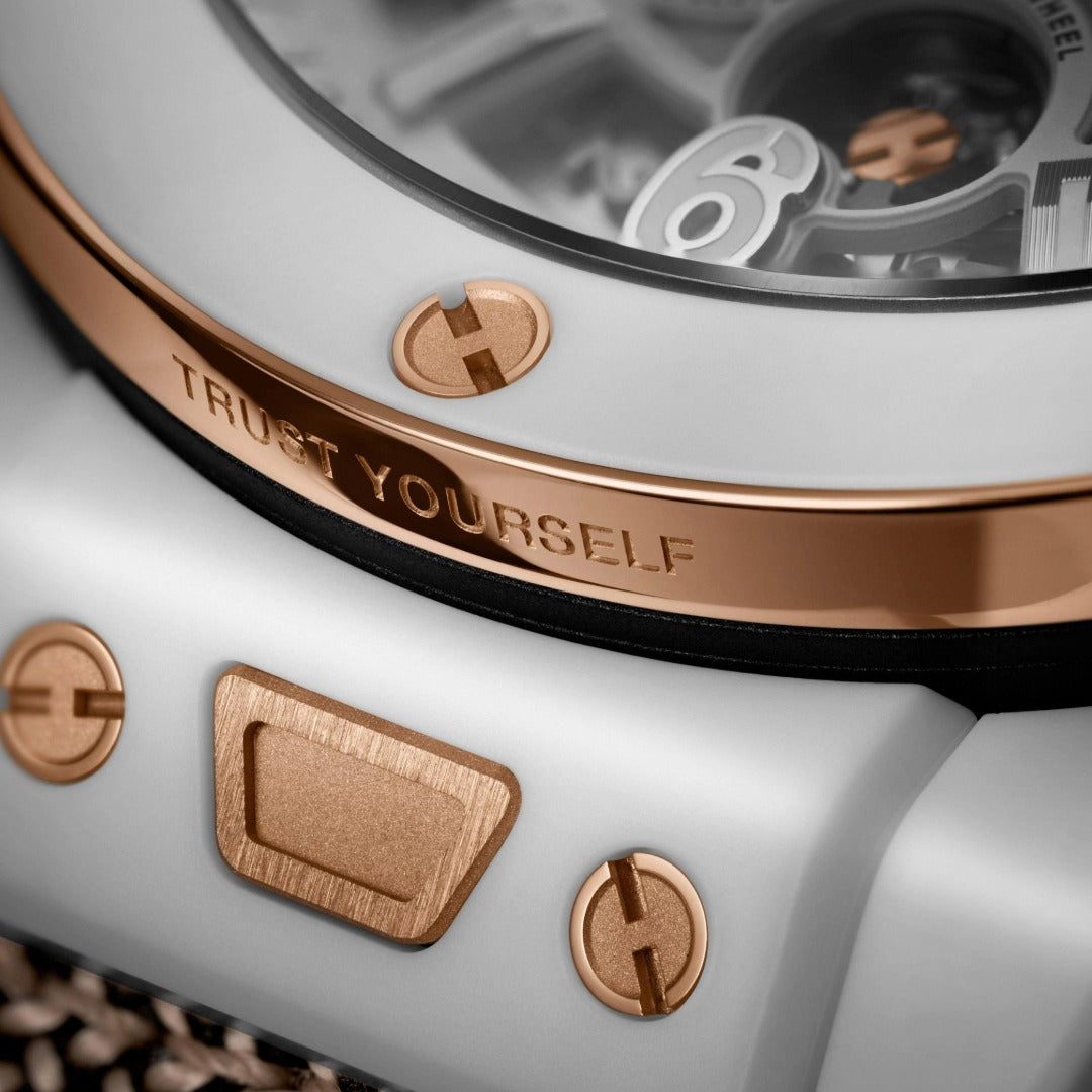 Orologio in ceramic Big Bang Reloaded Kylian Mbappé White Ceramic Hublot