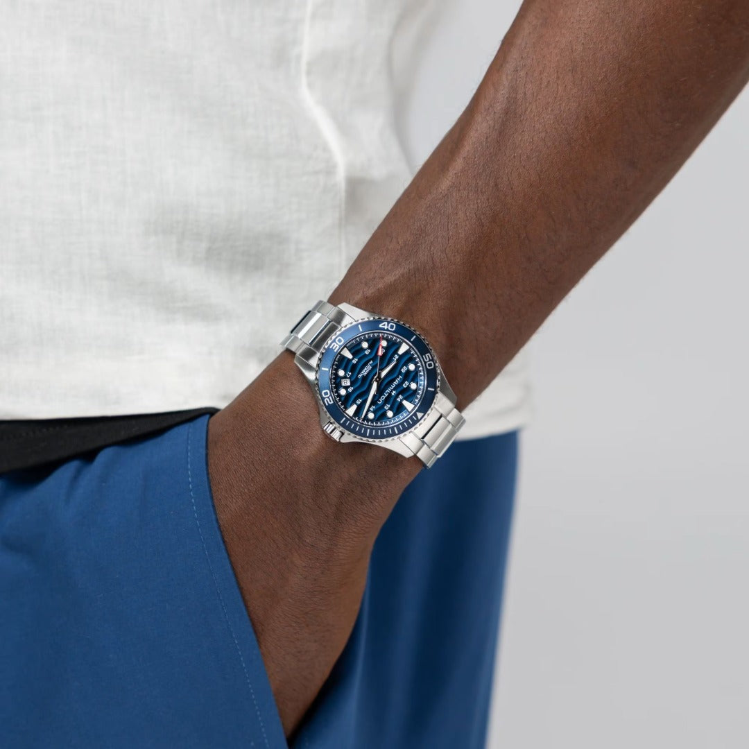 Orologio in acciaio Khaki Navy Scuba Auto Hamilton