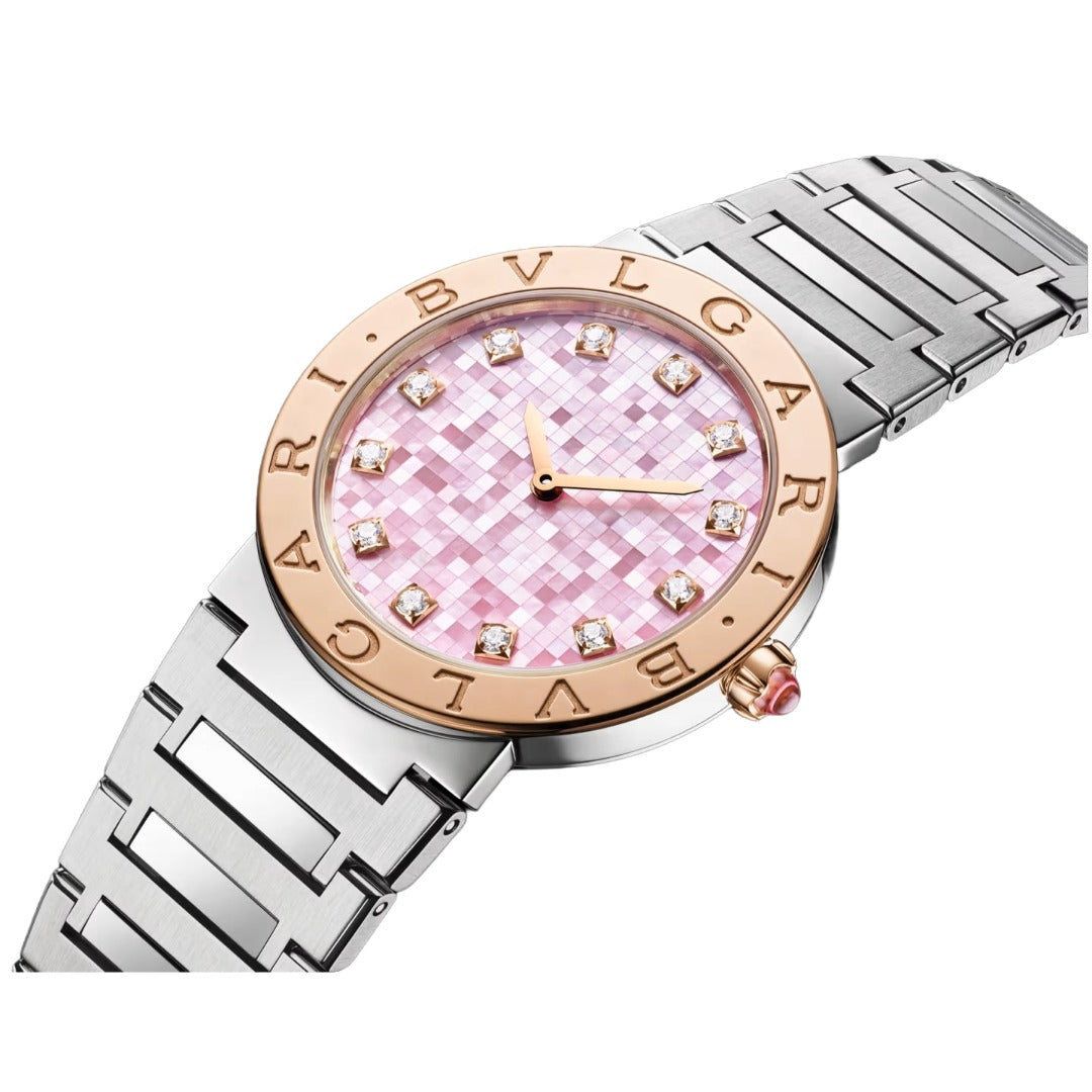 Orologio in acciaio e oro rosa Bvlgari Bvlgari Bulgari