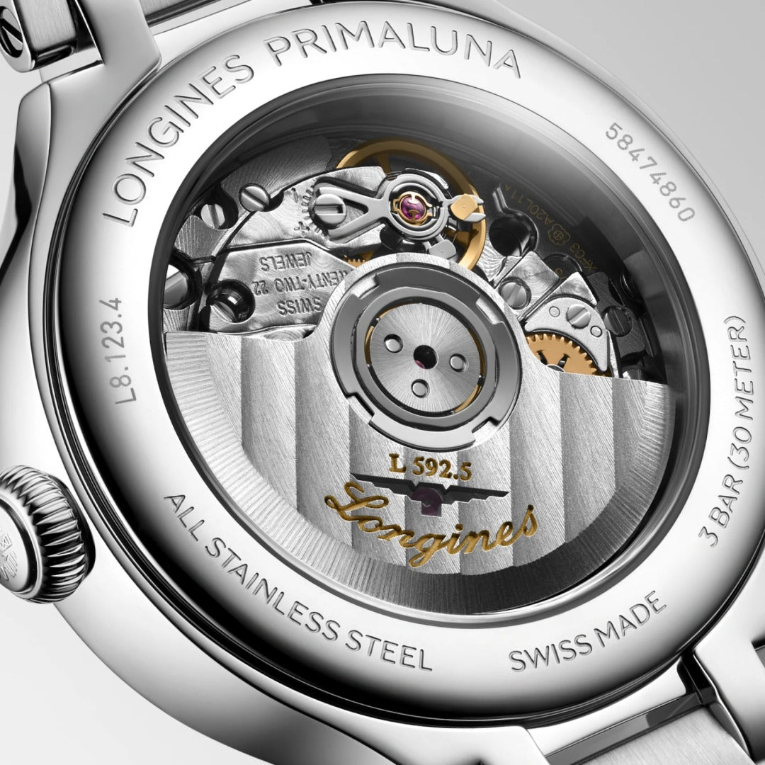 Watch in steel Primaluna Longines