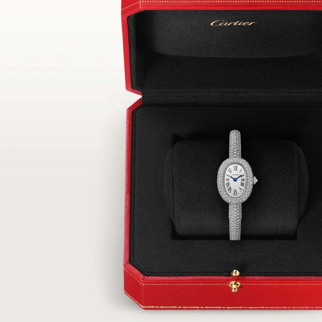 Orologio in oro bianco Baignoire de Cartier Cartier