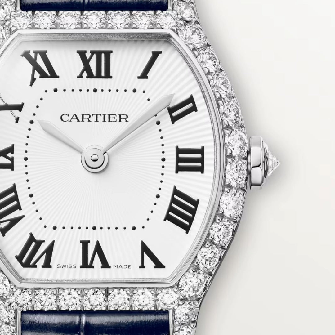 Orologio in oro bianco Tortue Cartier