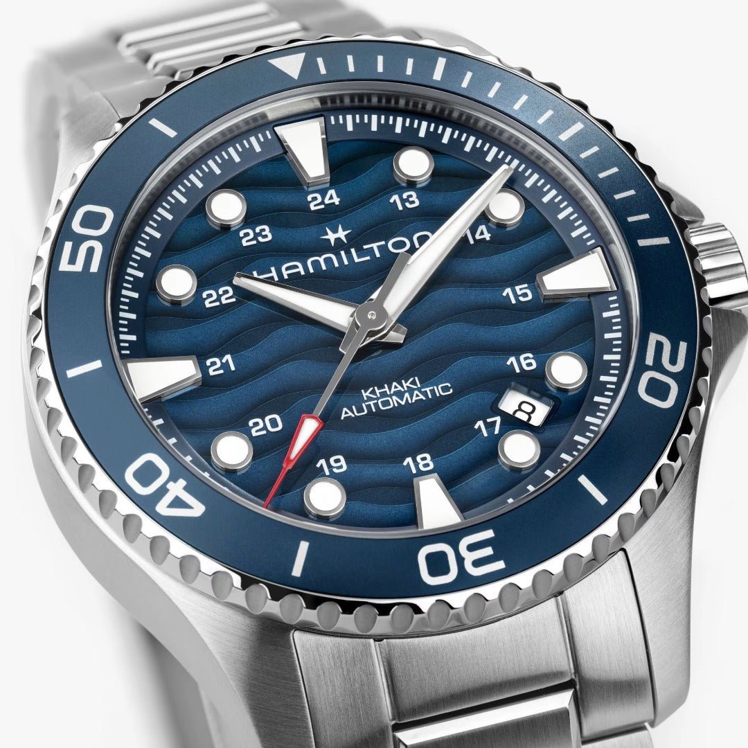 Orologio in acciaio Khaki Navy Scuba Auto Hamilton