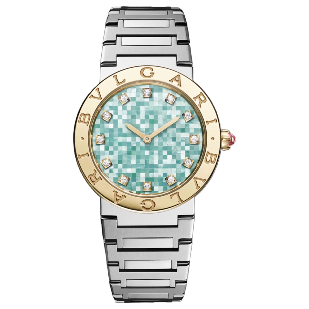Watch in steel and yellow gold Bvlgari Bvlgari Bulgari
