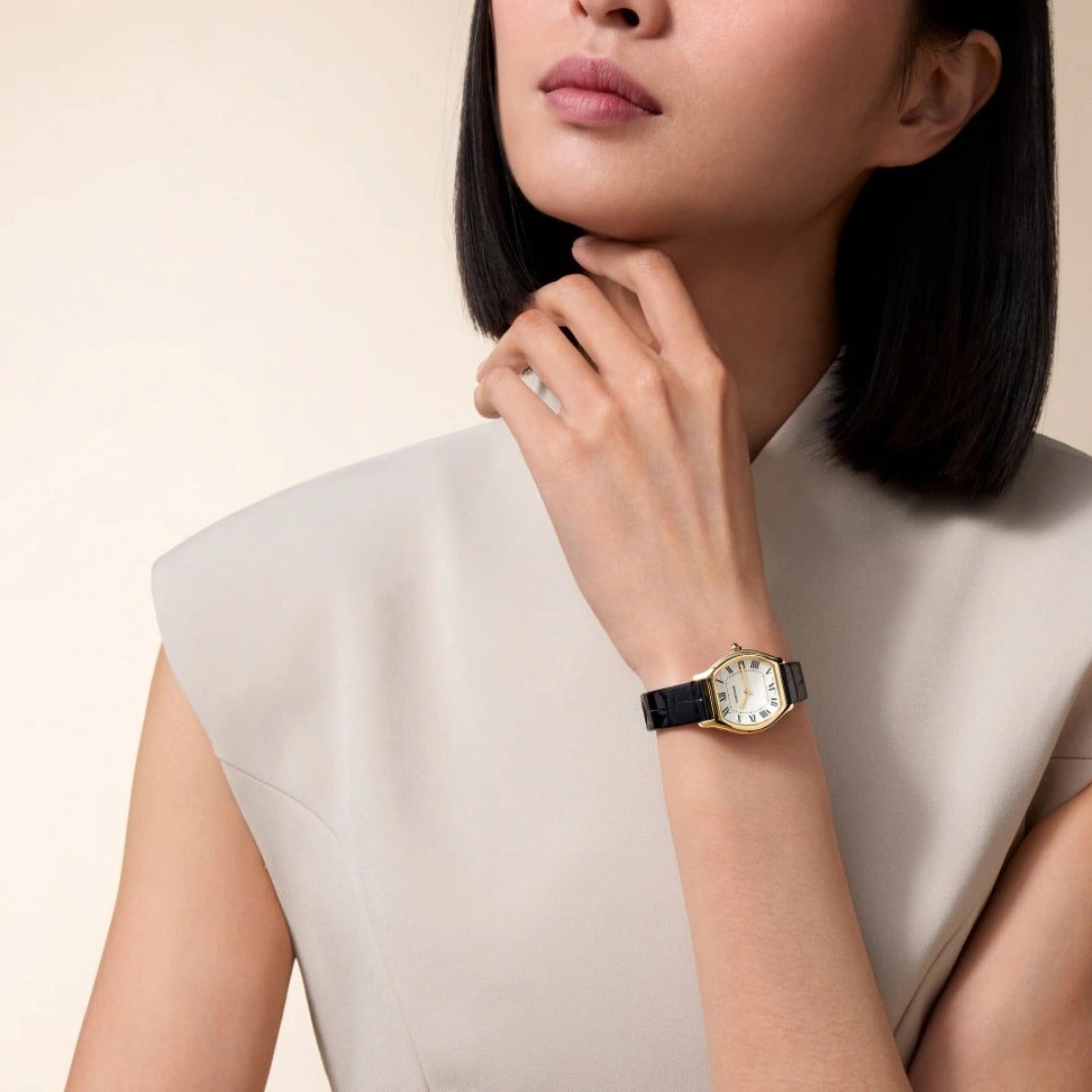 Orologio in oro giallo Tortue Cartier