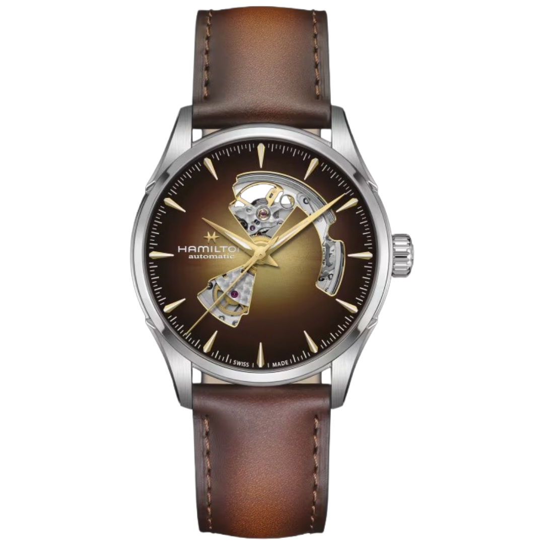 Watch in steel Jazzmaster Open Heart Auto  Hamilton