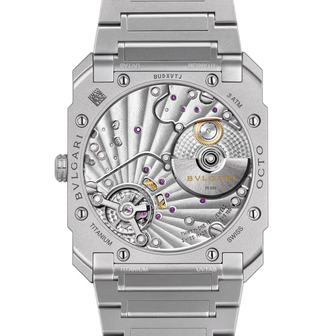Watch in titanium Octo Finissimo Bulgari