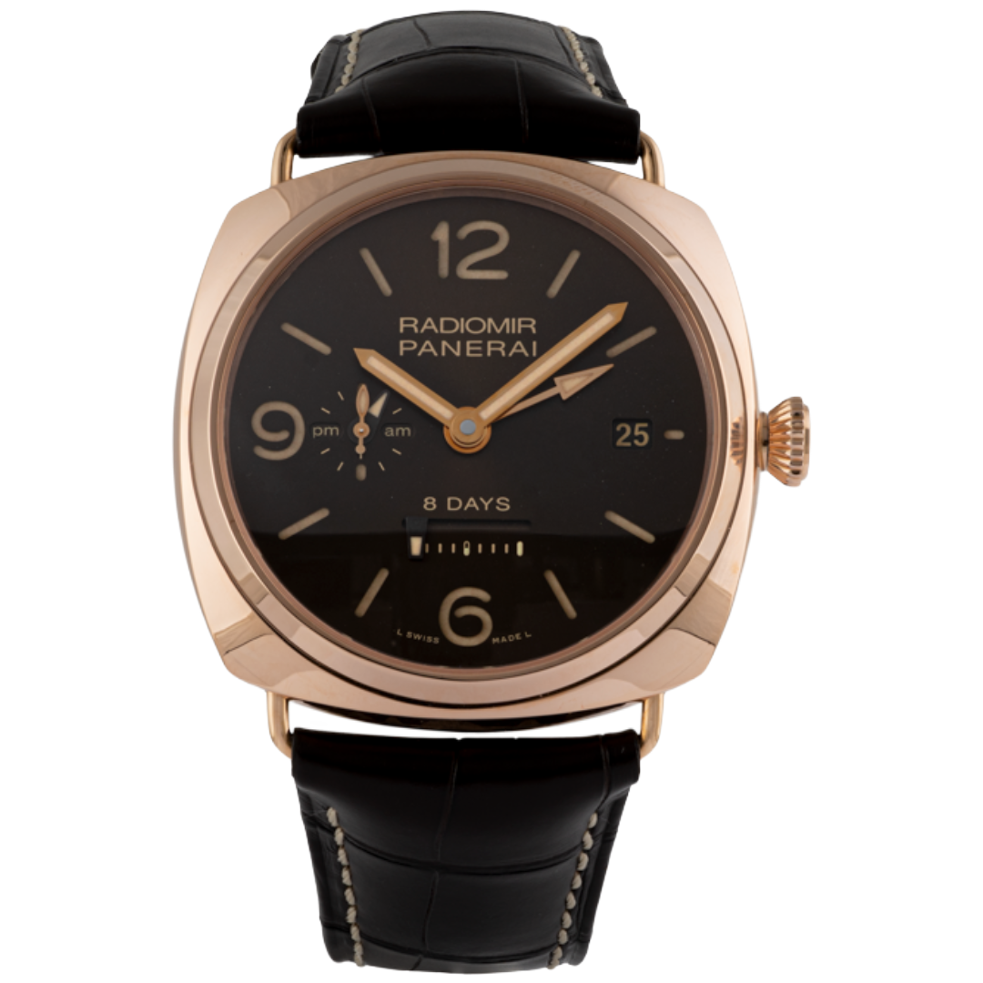 Orologio in oro rosa Radiomir 8 Giorni GMT Panerai