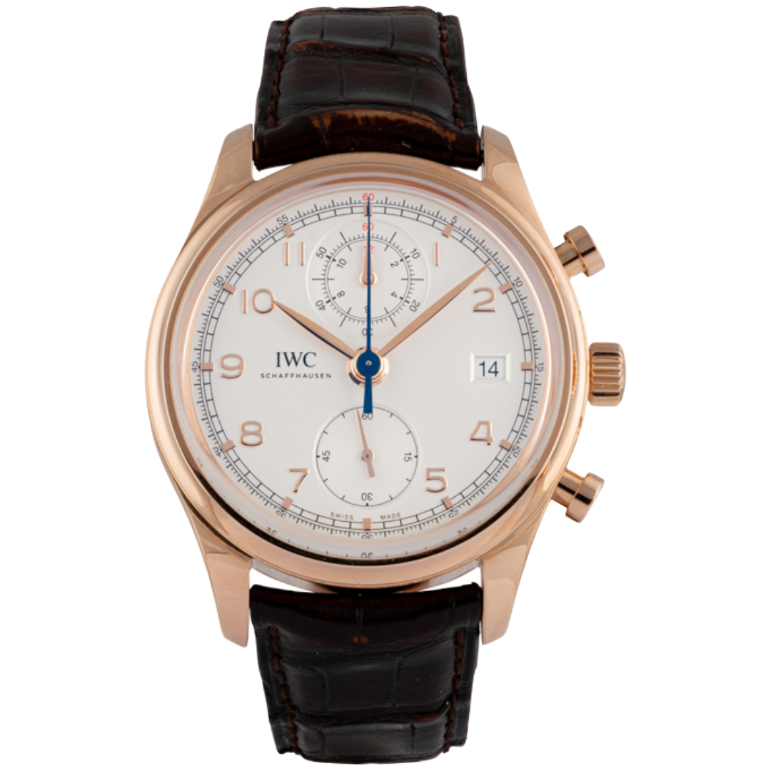 Orologio in oro rosa Portugieser Cronografo Flyback Iwc