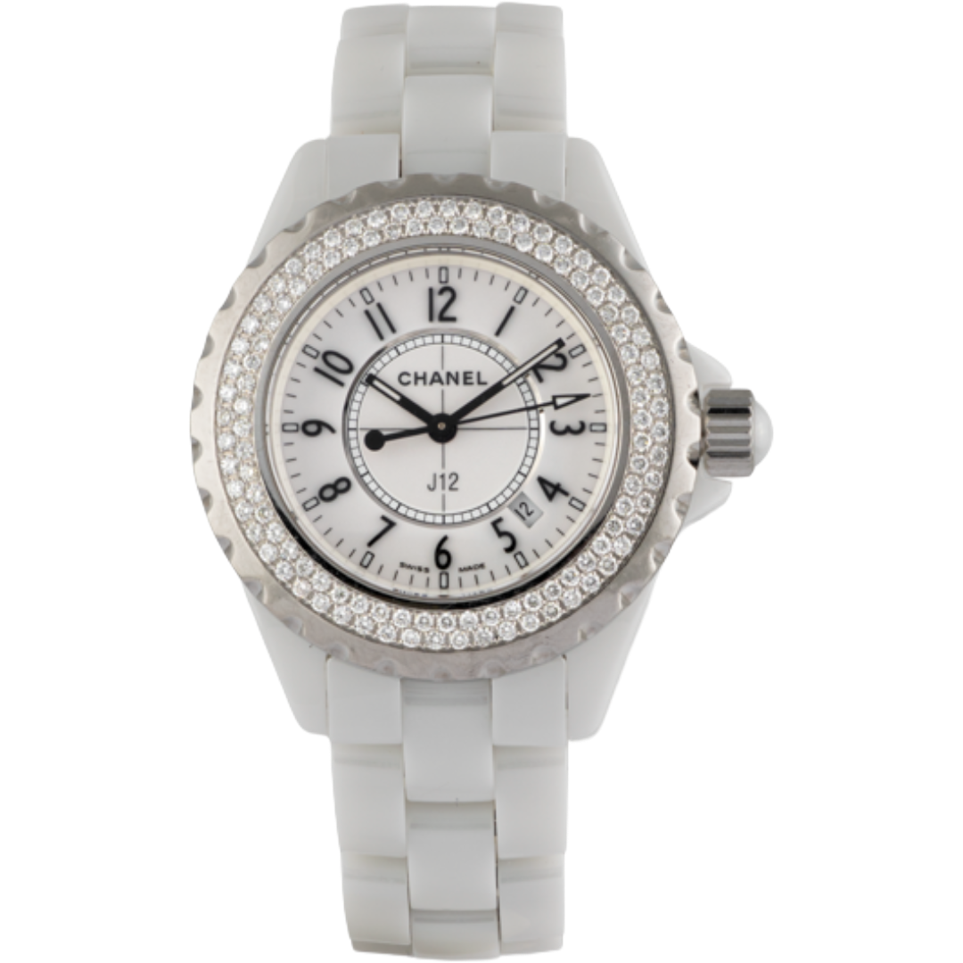 Orologio in gold and diamonds J12 Chanel