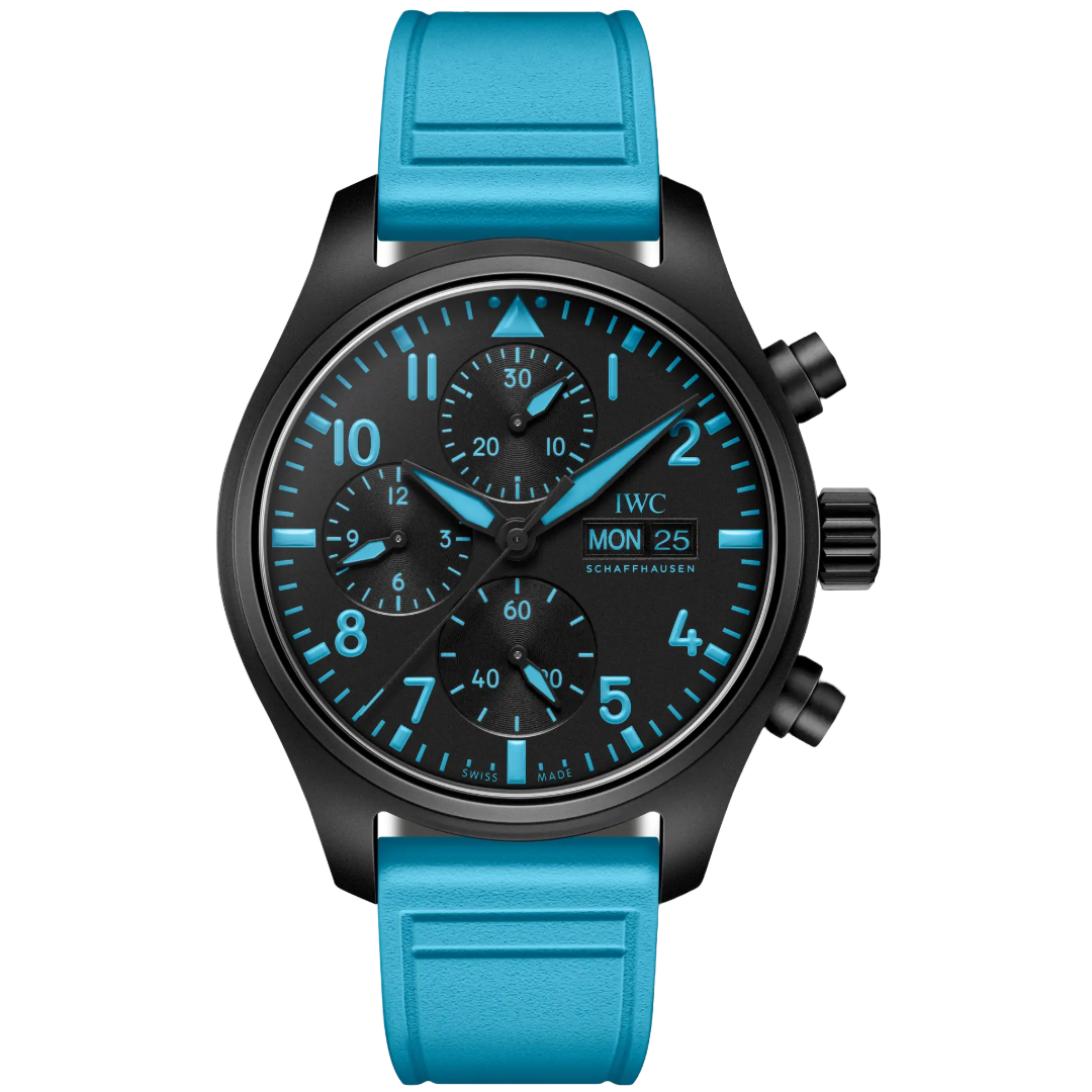 Orologio in ceramica nera Pilot’s Watch Chronograph 41 George Russell Iwc