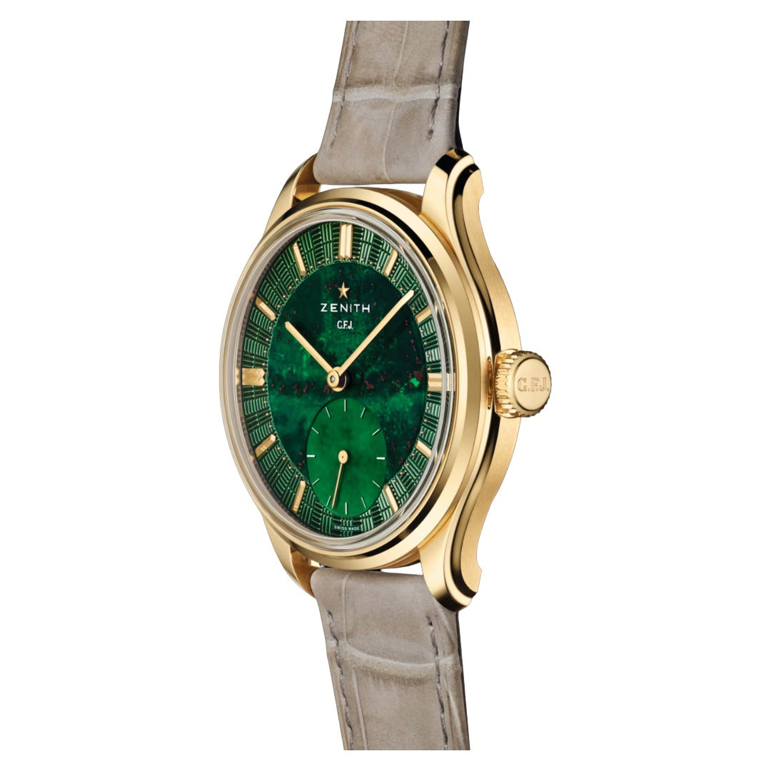 Watch in yellow gold G.F.J. CALIBRE 135 Zenith