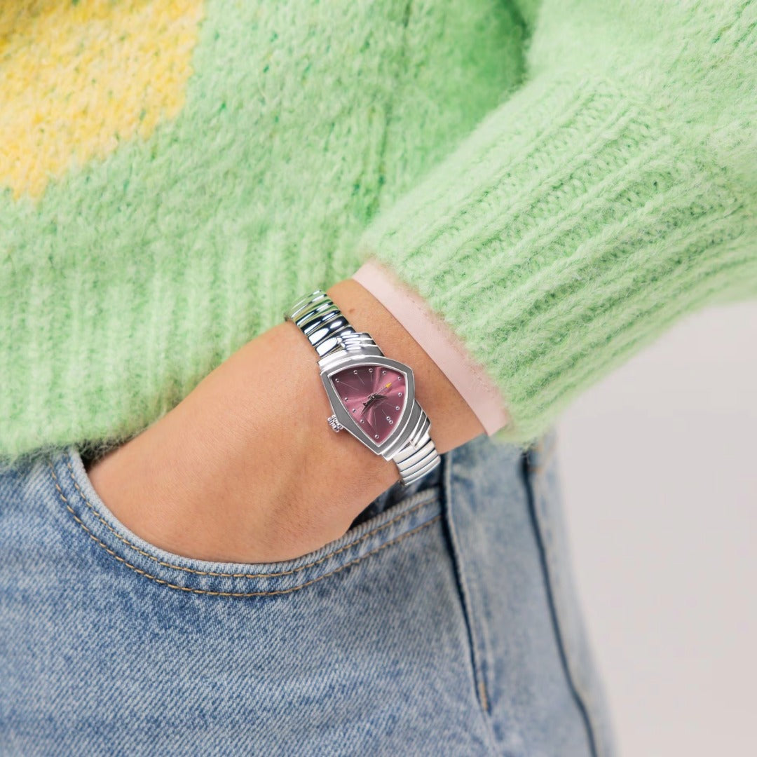 Orologio in acciaio Ventura S Quartz Hamilton