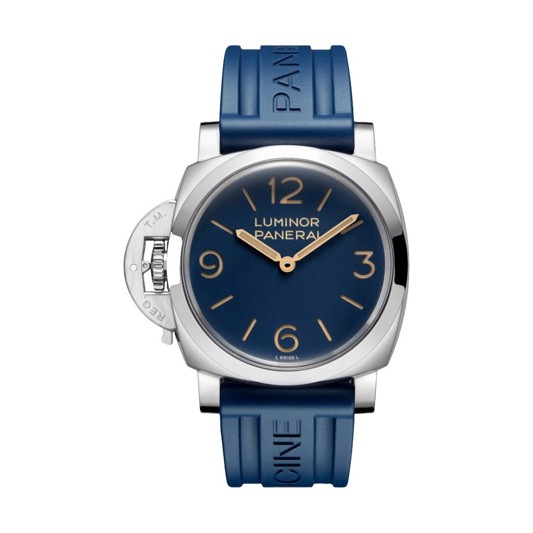 Watch in steel Luminor Destro Panerai