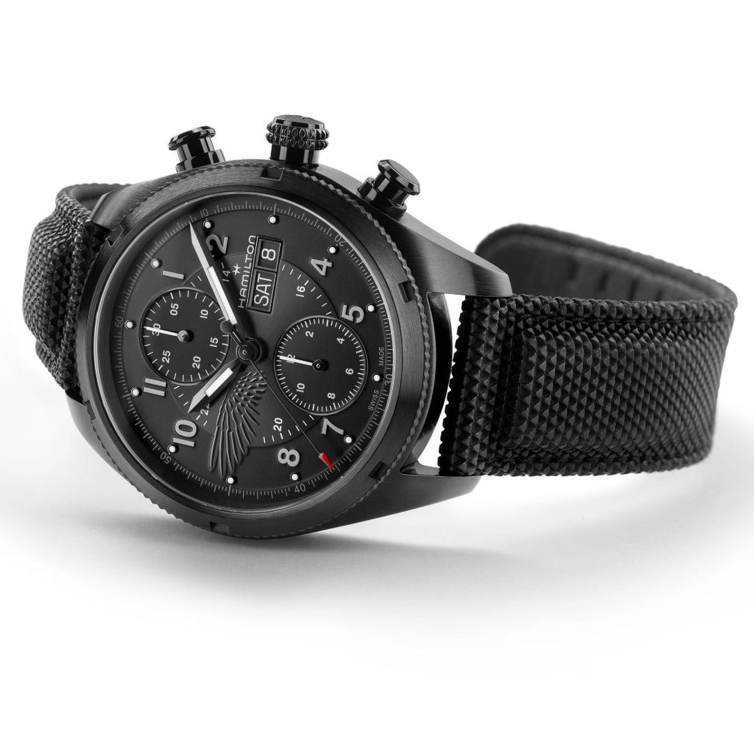 Orologio in acciaio pvd Khaki Field Autochrono Resident Evil - Edizione Limitata Hamilton