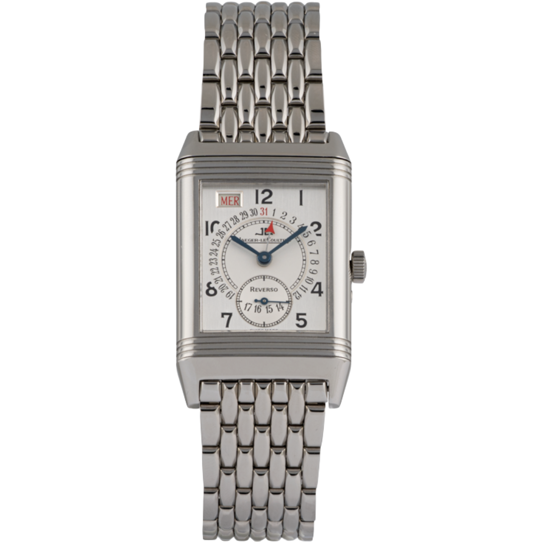 Orologio in acciaio Reverso Grande Taille Day Date Jaeger-lecoultre