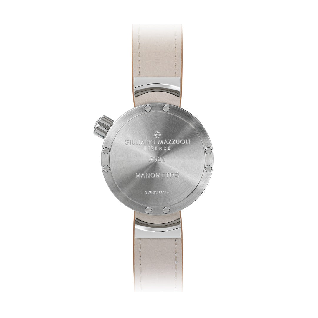 Orologio in acciaio Manometro Blu - Lucido Mazzuoli