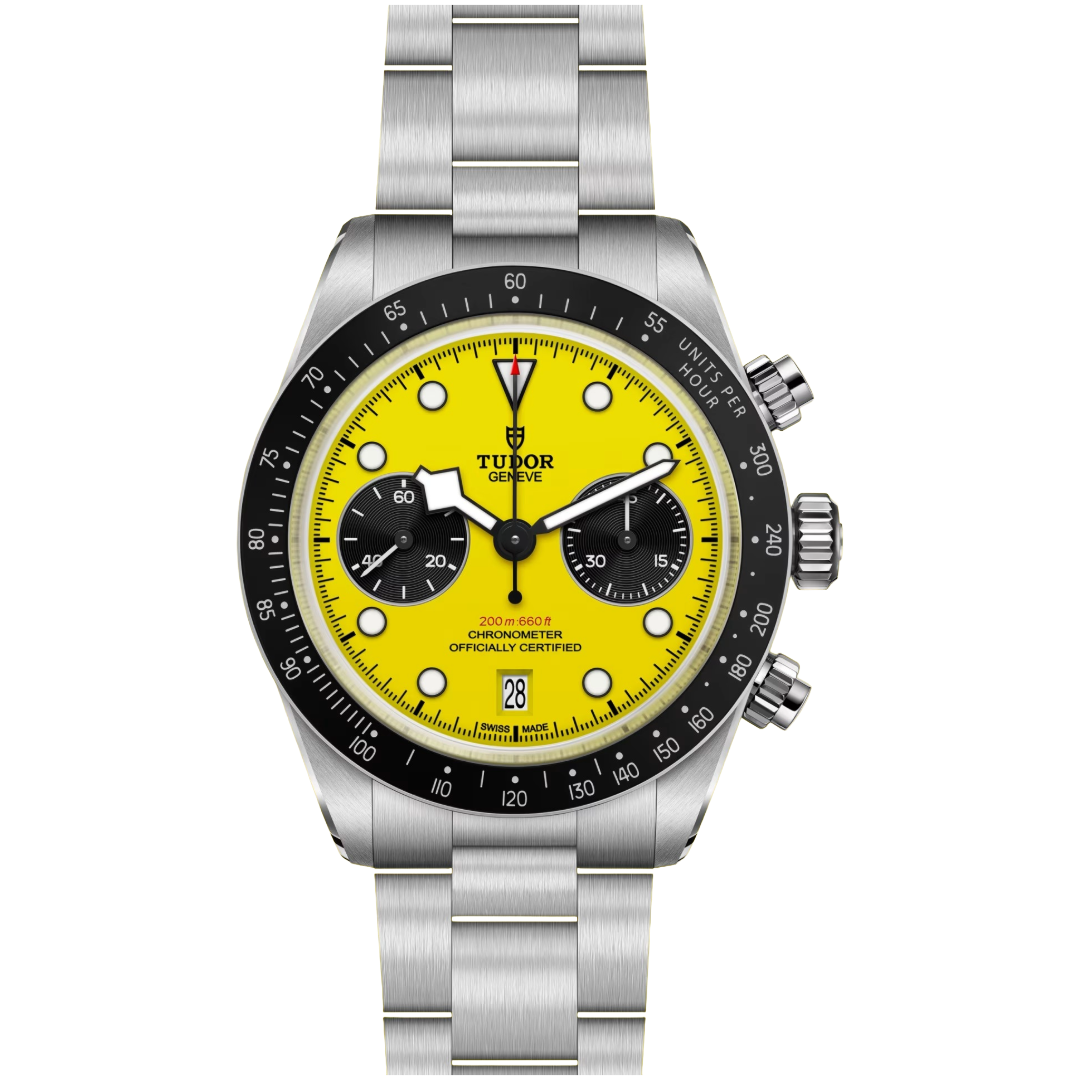 Orologio in acciaio Black Bay Chrono 39 Tudor
