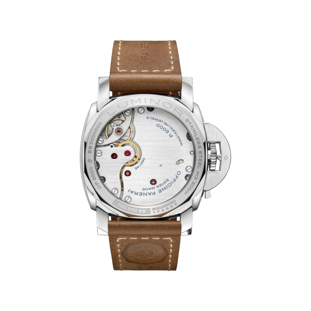 Watch in steel Luminor Destro Panerai
