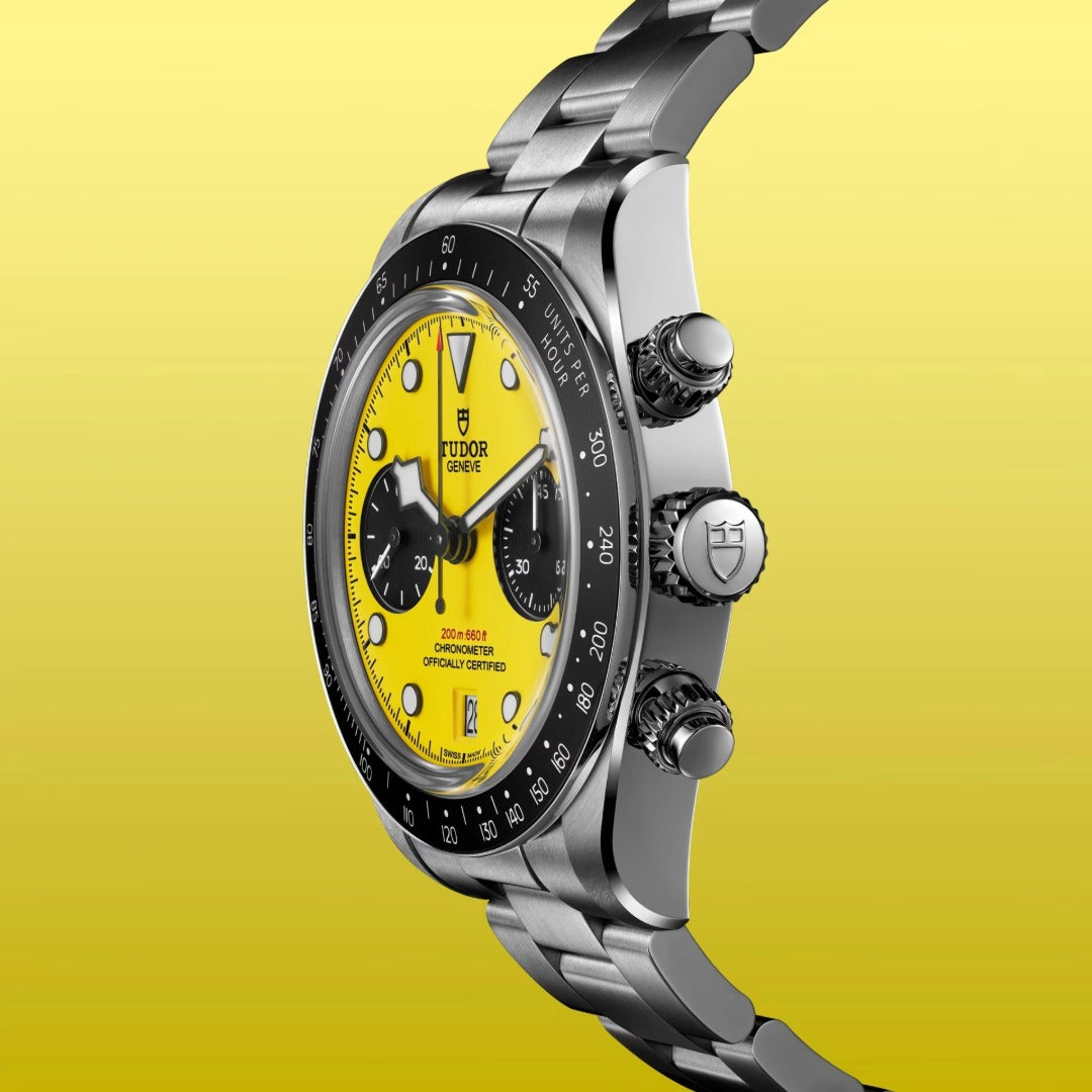 Orologio in acciaio Black Bay Chrono 39 Tudor